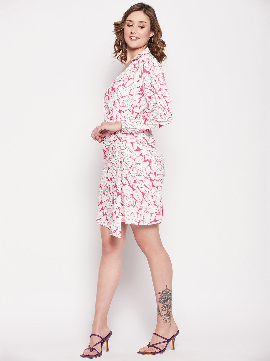 Camla White Satin Dress For Women