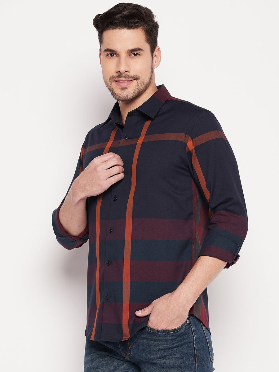 Camla Navy Men Shirt