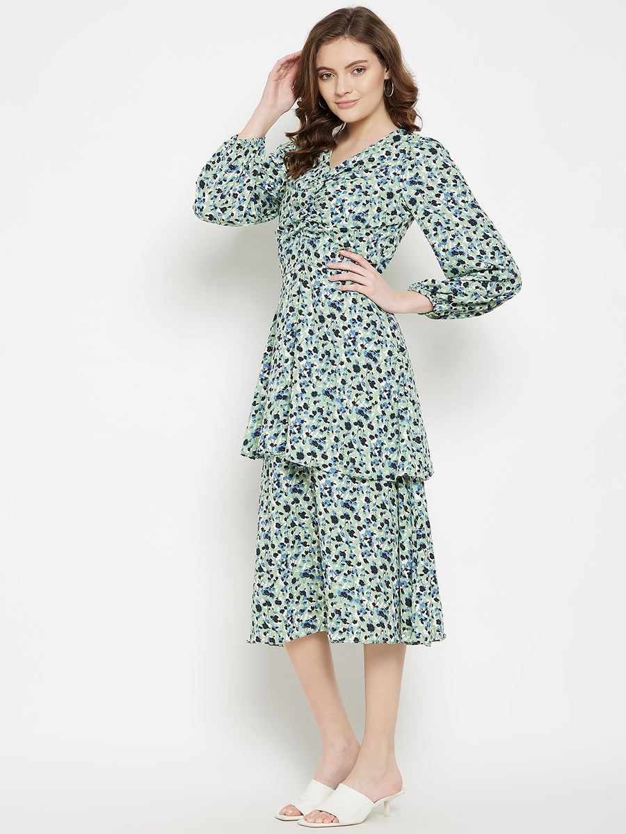 CAMLA Mint Green Printed Dress for Women