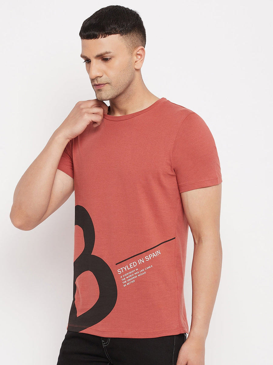 Camla Rust T- Shirt For Men