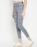 Camla Barcelona Chequered Grey Low Rise Jegging