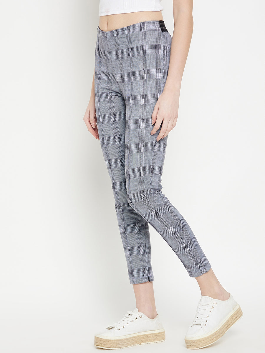 Pantaloons Women Print Grey Trousers - Selling Fast at Pantaloons.com