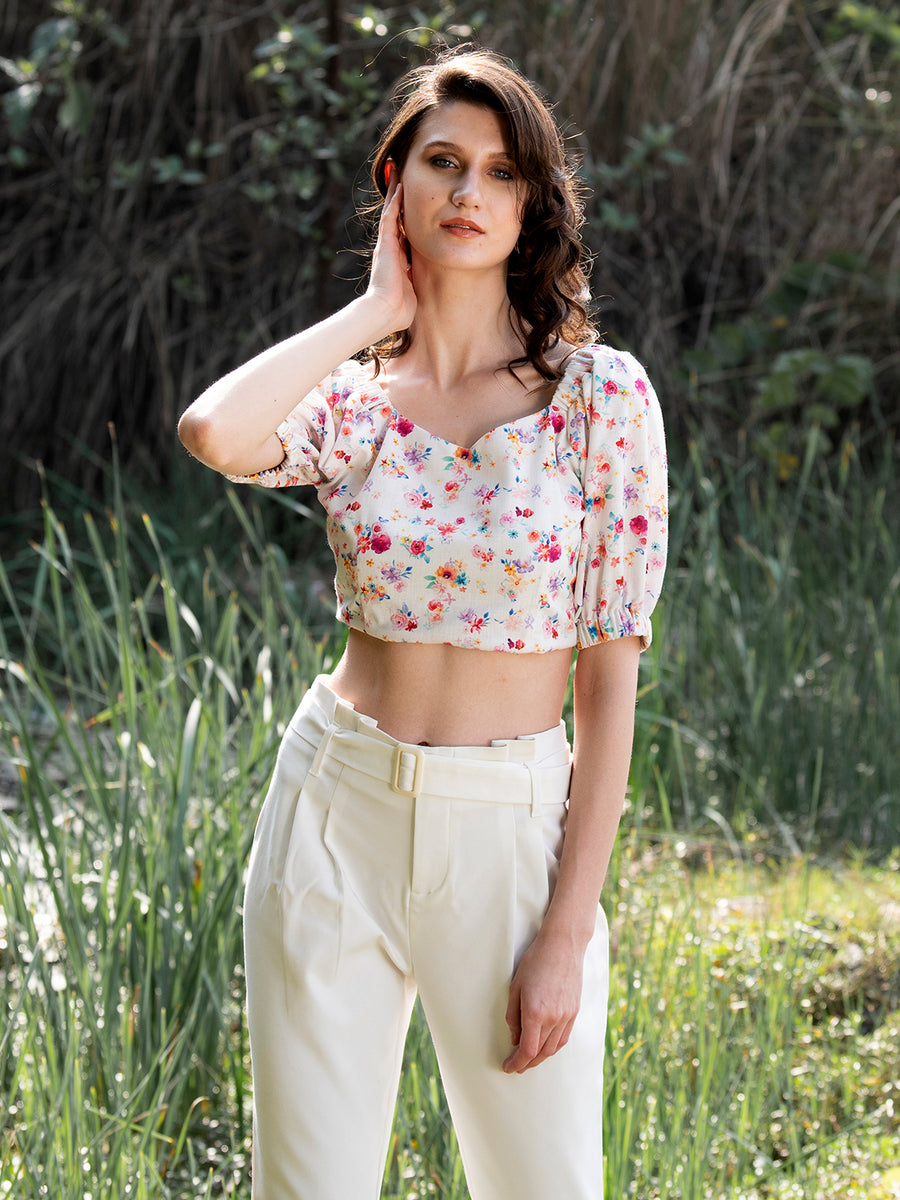 Camla White  Top For Women