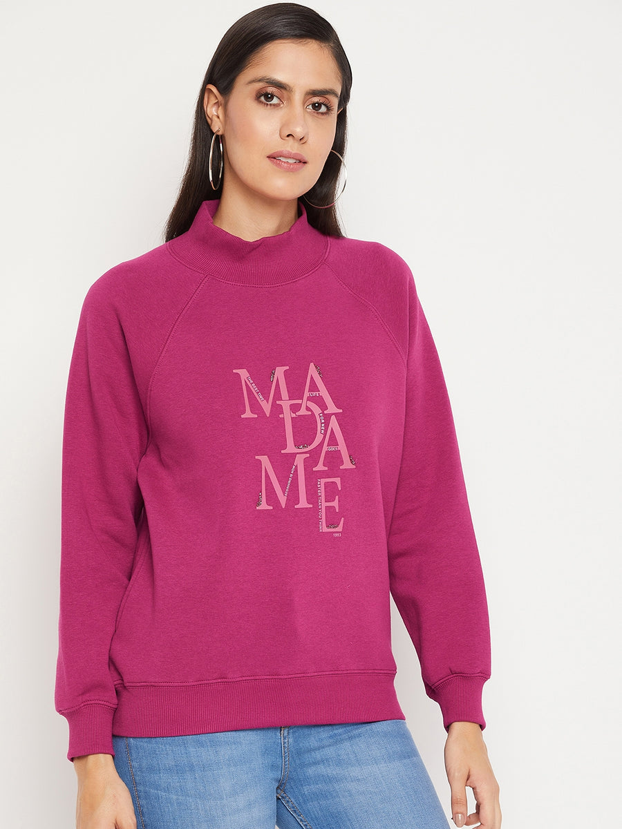 Madame  Maroon Sweatshirt
