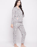 Msecret Animal Print Grey Night Suit