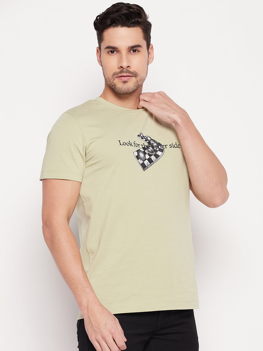 Camla Green Men T- Shirt