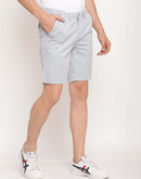 Camla Barcelona Men Letter Print Sky Blue Shorts