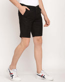 Camla Barcelona Men Black Solid Shorts