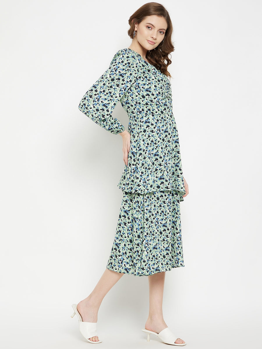 CAMLA Mint Green Printed Dress for Women