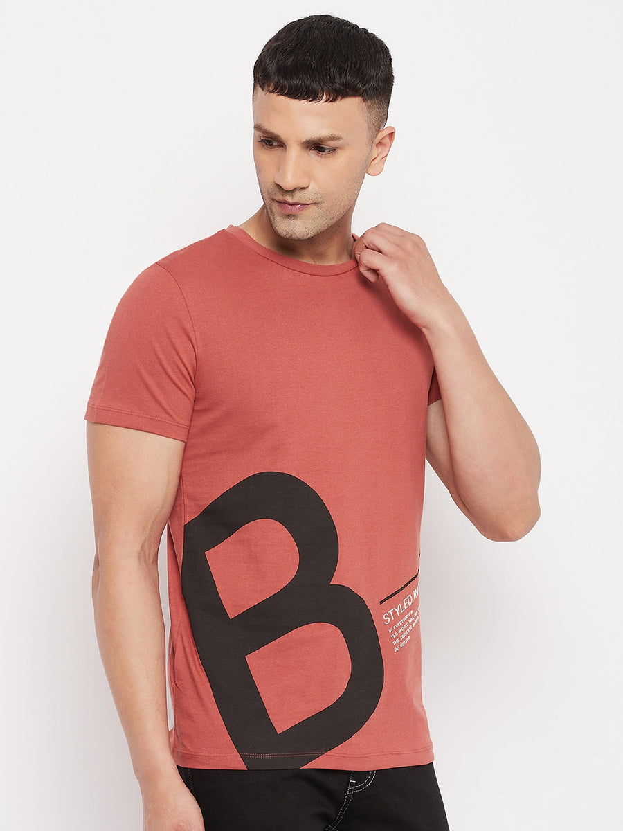 Camla Rust T- Shirt For Men