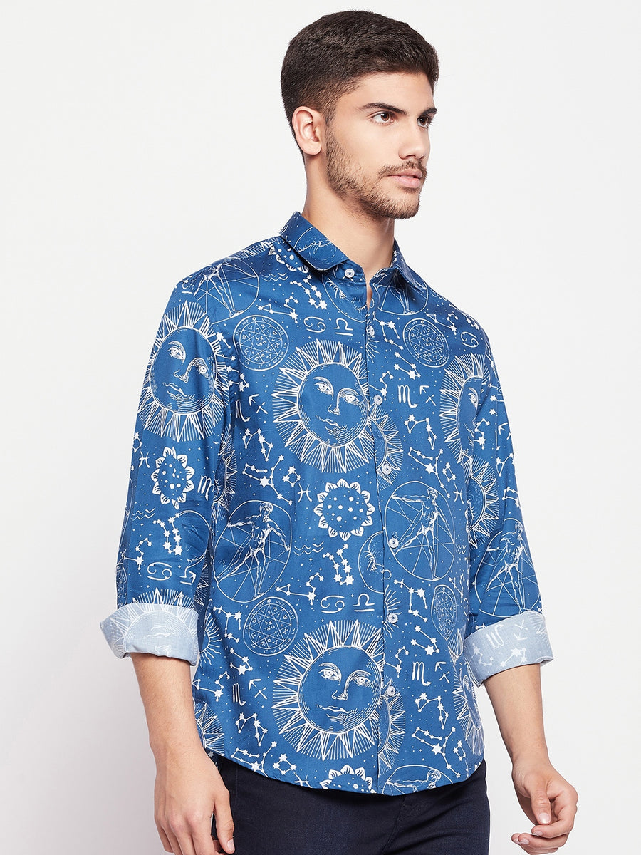 Camla Blue Men Shirt