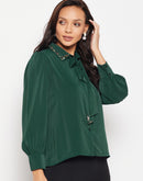 Camla Green Women Shirt