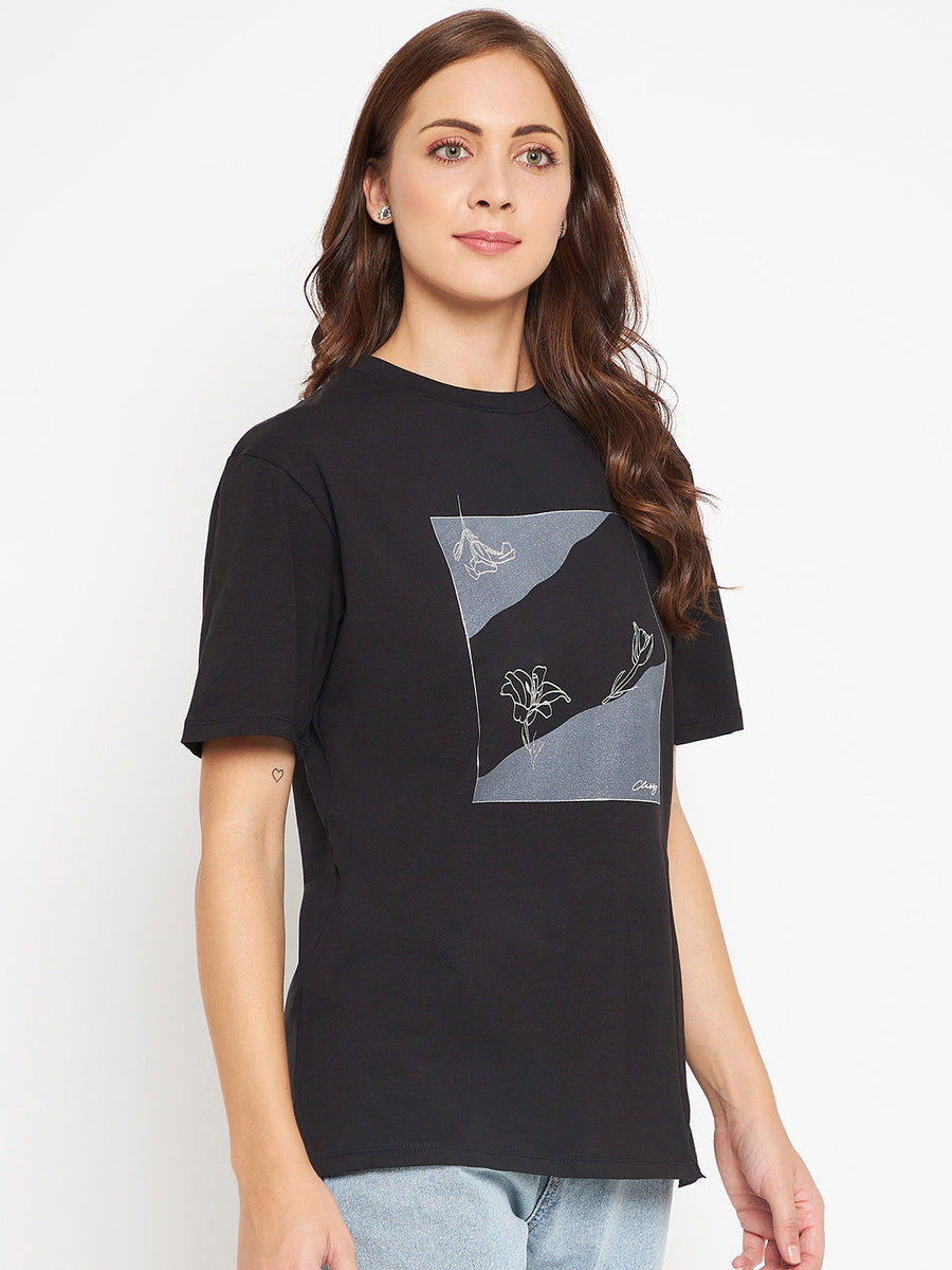Camla Black T- Shirt For Women
