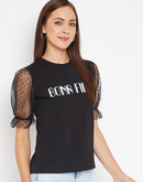 Camla Black T- Shirt For Women
