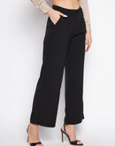 Madame Wide Leg Trousers with Embellished Belted Waist