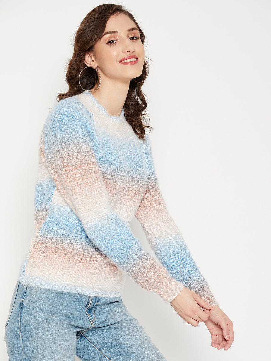 Madame Women Aqua Sweater