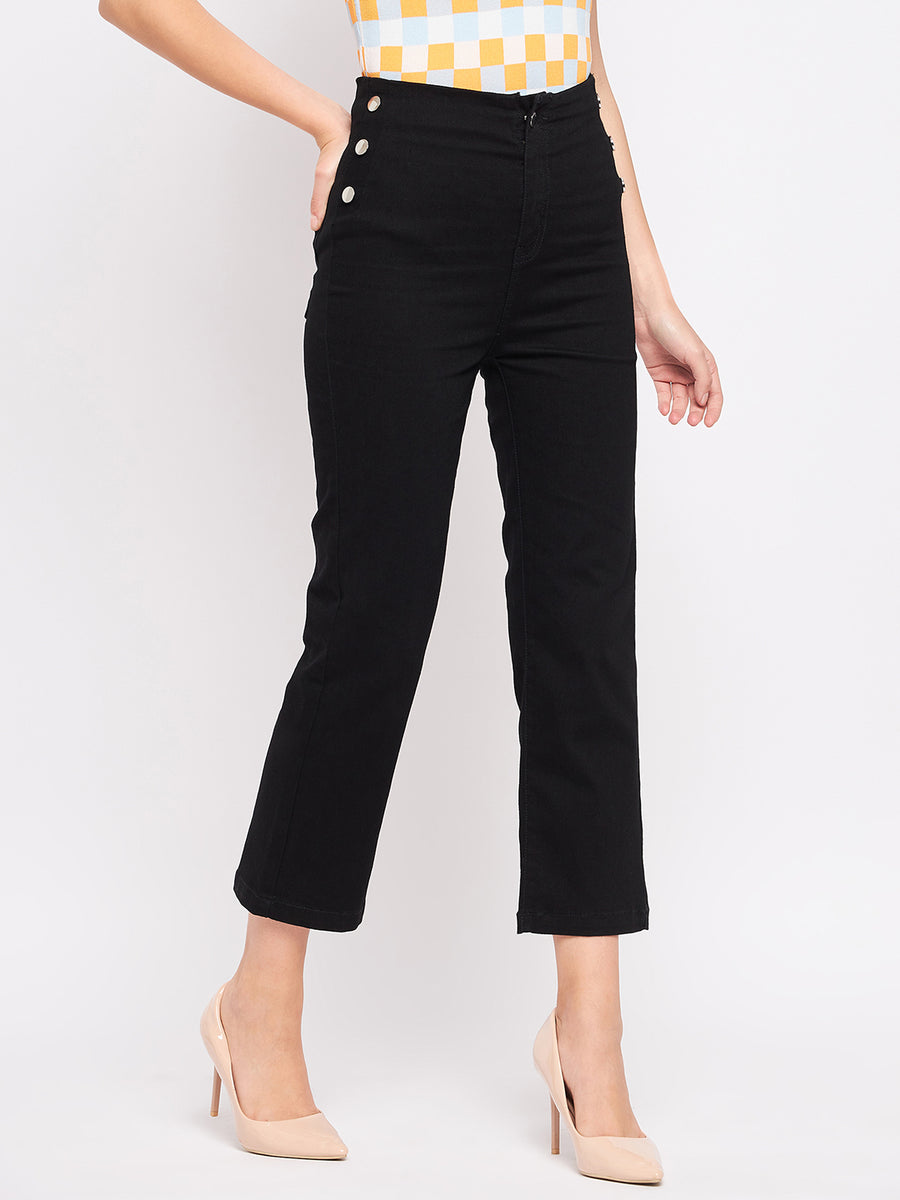 Madame Black Calf Length Jeans