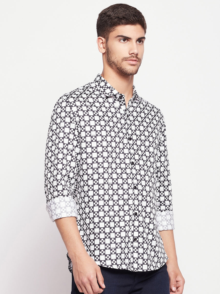 Camla Black/White Men Shirts