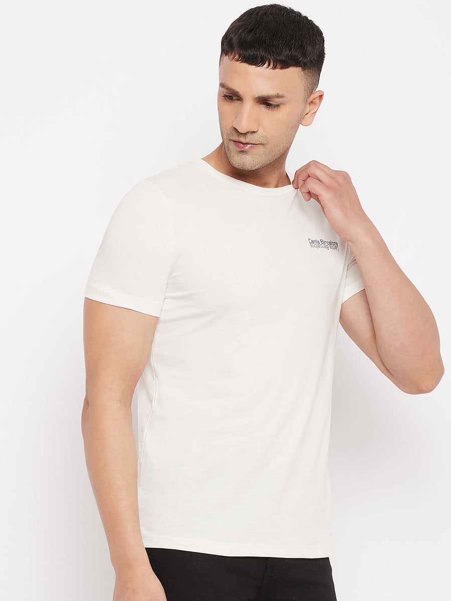 Camla White T- Shirt For Men