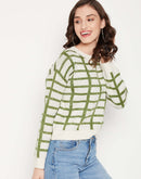 Camla Barcelona Chequered Beige Sweater