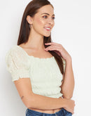Camla Barcelona Green Top