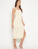 Camla Yellow Dress For Women