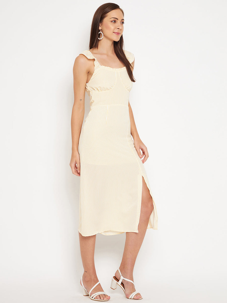 Camla Yellow Dress For Women