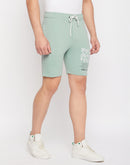 Camla Barcelona Sea Green Cotton Shorts
