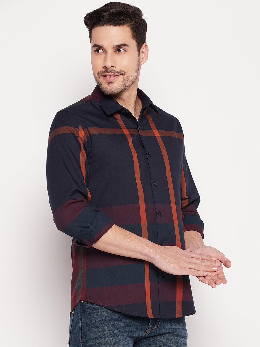 Camla Navy Men Shirt