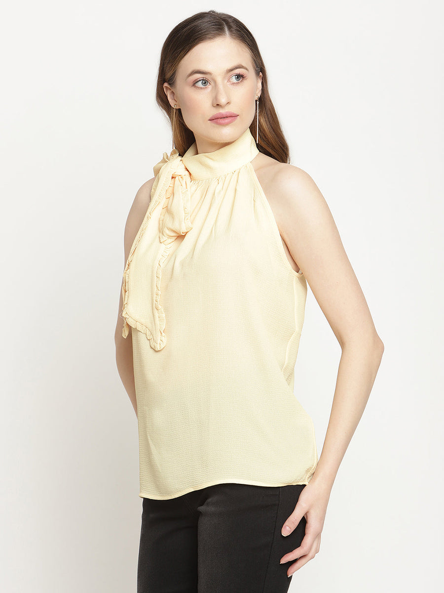 Camla Yellow  Top For Women