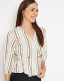 Camla Beige Shirt For Women