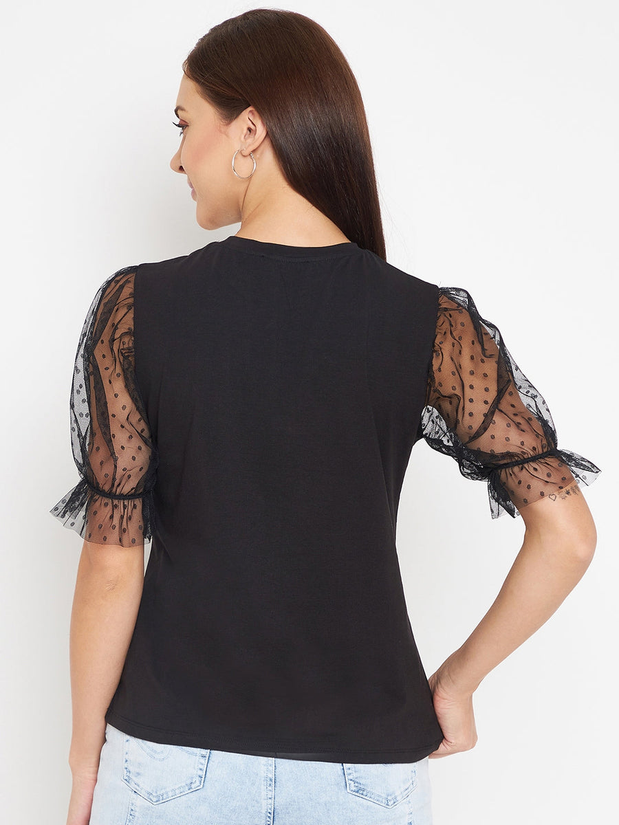 Camla Black T- Shirt For Women