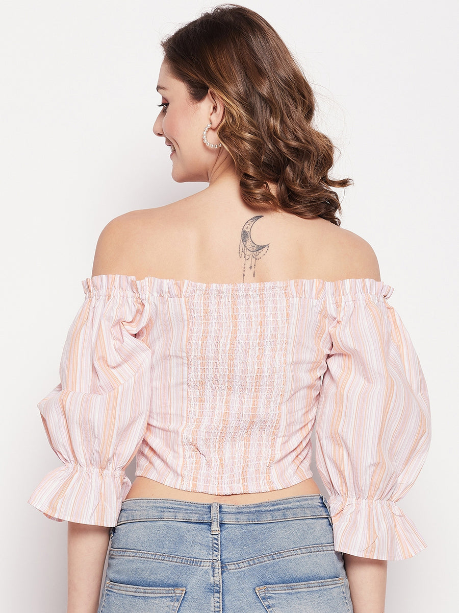 Camla Peach Women Top