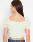 Camla Barcelona Green Top