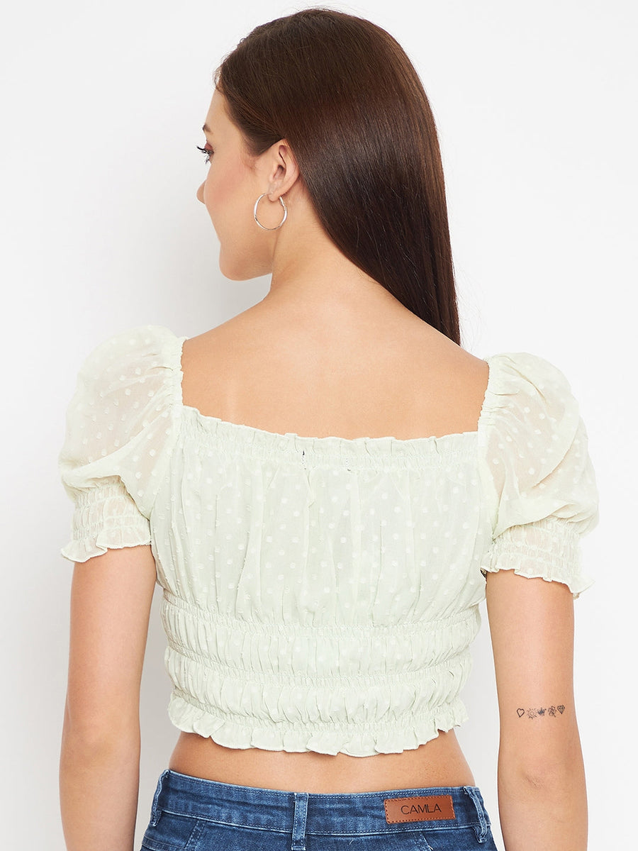 Camla Green  Top For Women