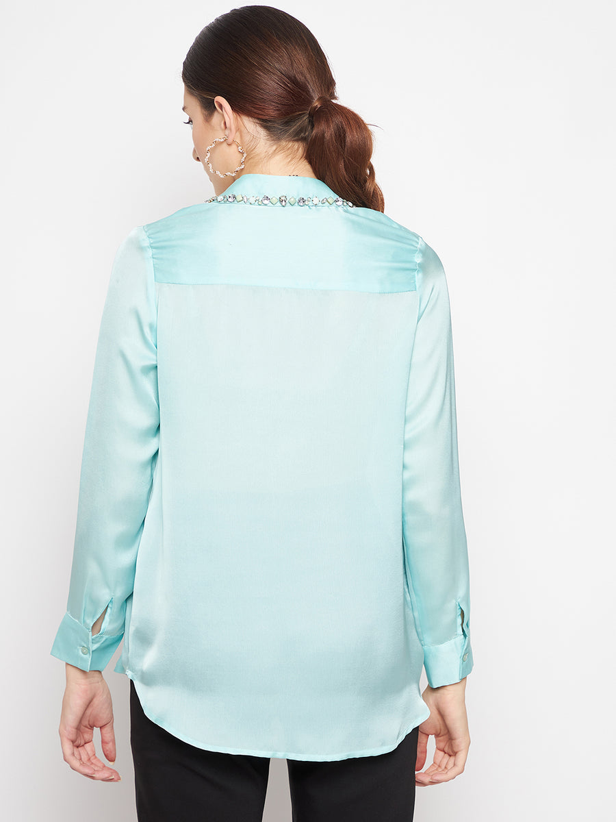 Camla Women Green Shirt