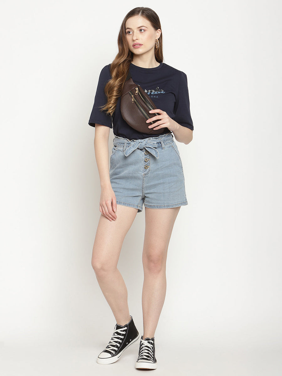Camla Navy  Top For Women