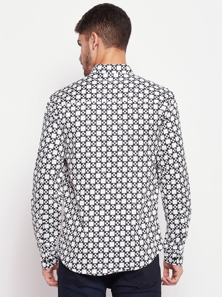 Camla Black/White Men Shirts