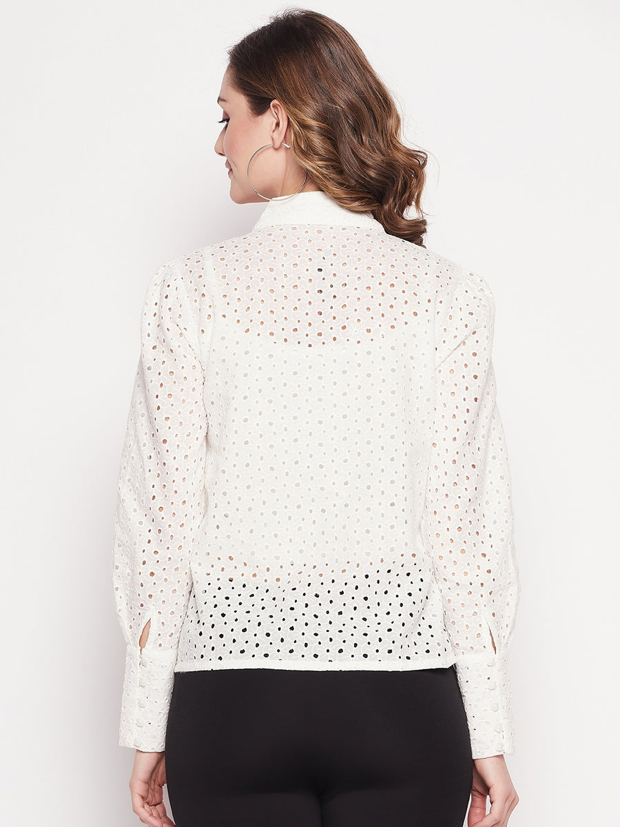 Camla White Women Shirt