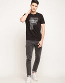 Camla Men Crew Neck Black T-Shirt