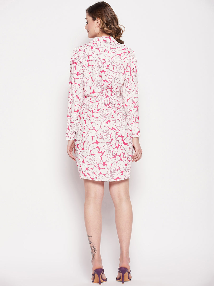 Camla White Satin Dress For Women