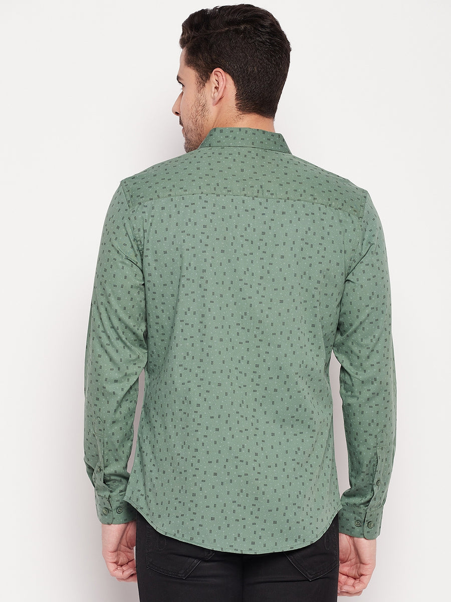 Camla Green Men Shirt