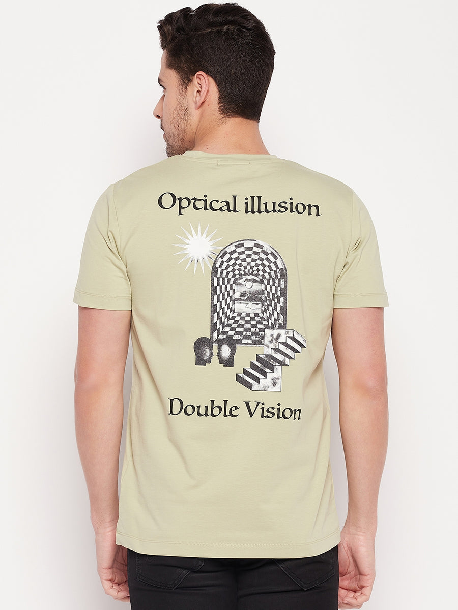 Camla Green Men T- Shirt
