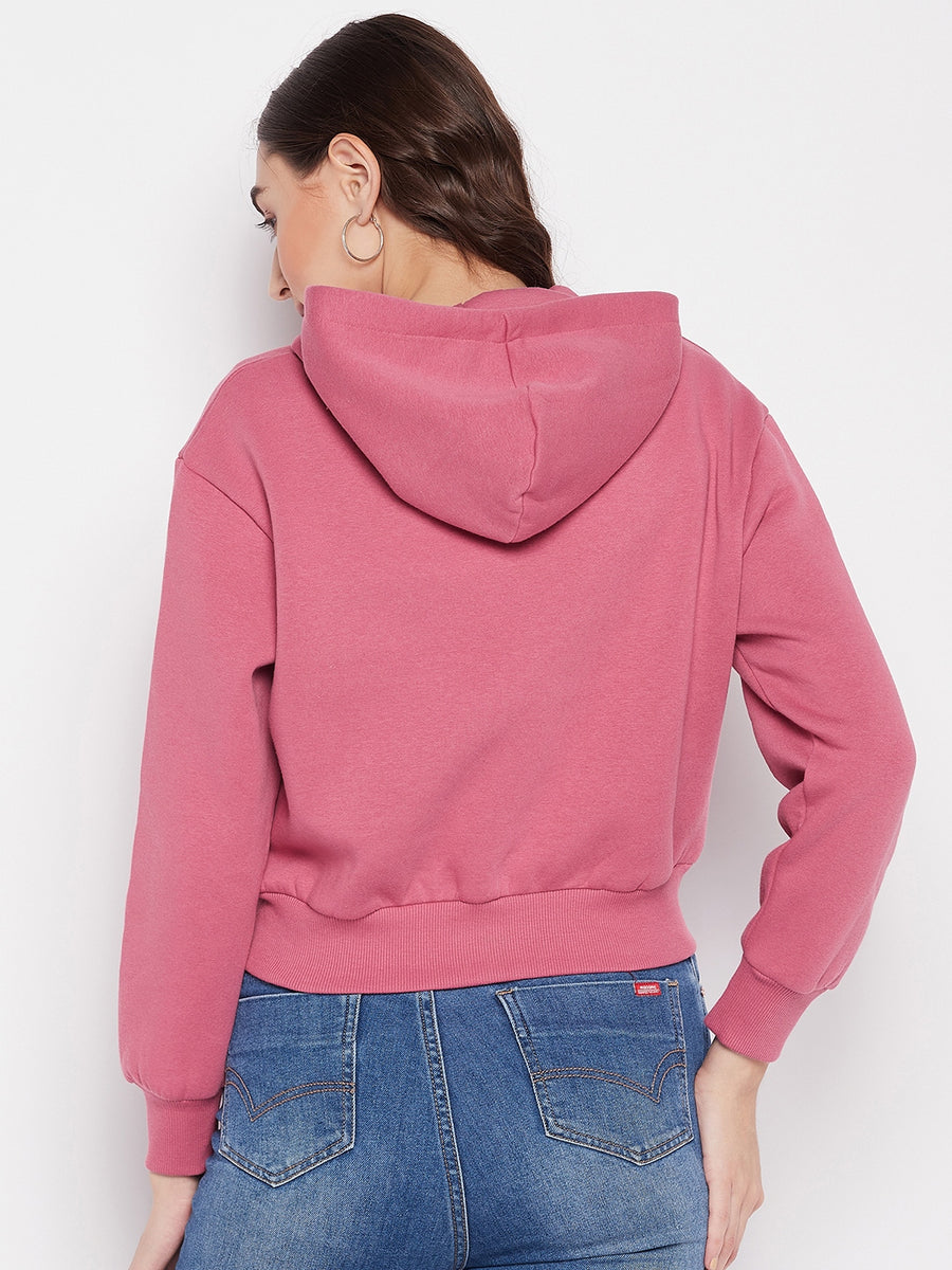 MADAME Fleece Hooded Sweatshirt for Women