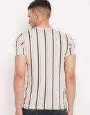Camla Beige T- Shirt For Men