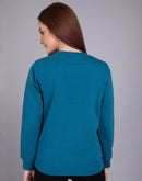 Madame  Teal Color Sweatshirt