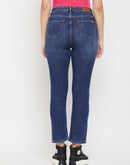 Madame Low Rise Navy Blue Ankle Length Jeans
