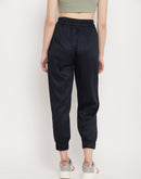 Madame Women Navy Solid Jogger