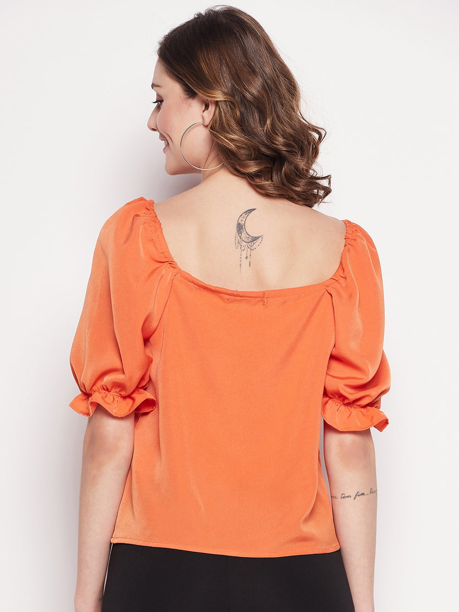 Camla Orange Women Top