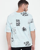 Camla Men Blue T- Shirt